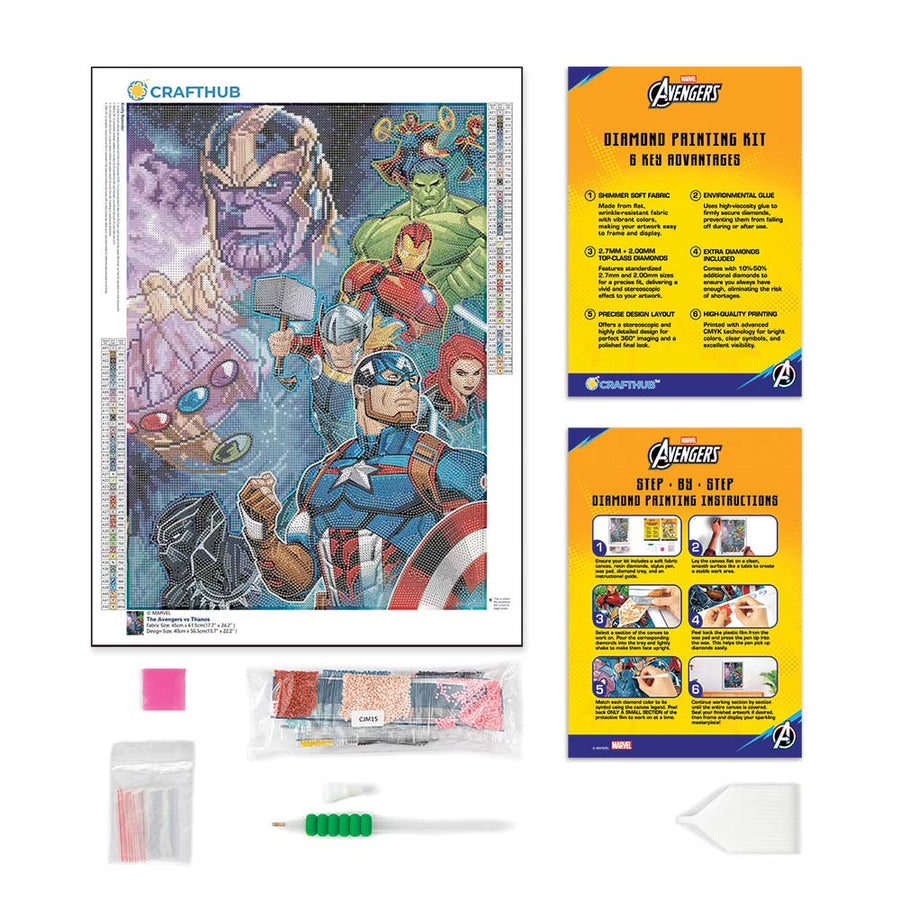 The Avengers vs Thanos - Diamond Painting Kit