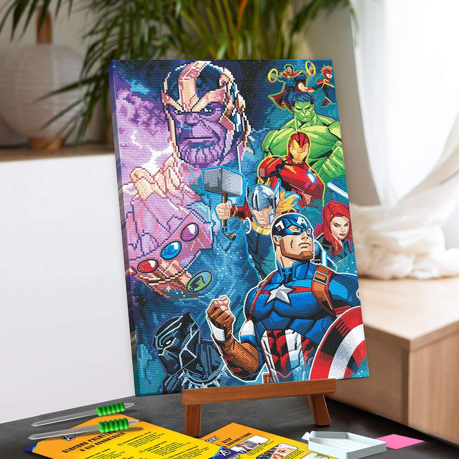 The Avengers vs Thanos - Diamond Painting Kit