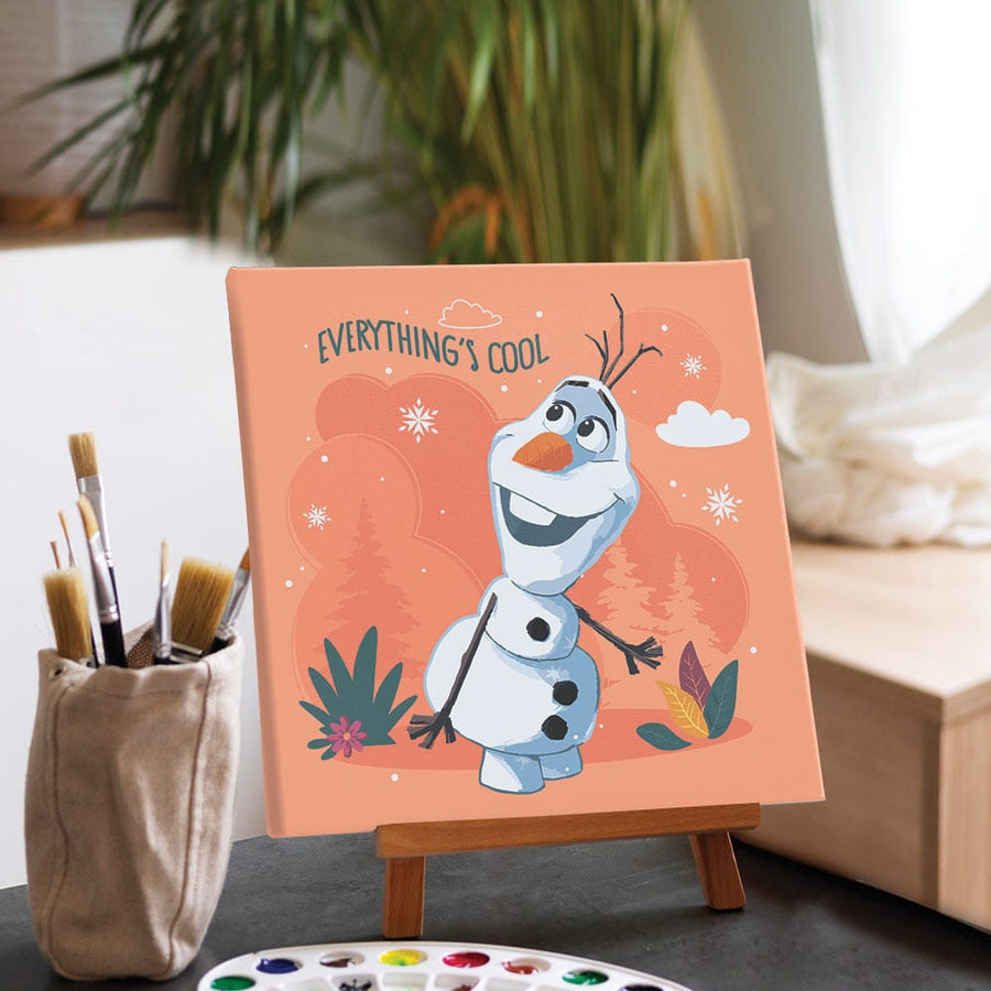 Olaf Snowman - Framed Paint By Numbers Kit