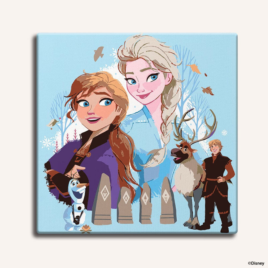 Frozen Adventure - Framed Paint By Numbers Kit