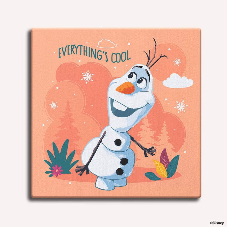 Olaf Snowman - Framed Paint By Numbers Kit