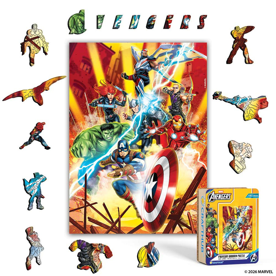 Avengers Unleashed – Wooden Jigsaw Puzzle