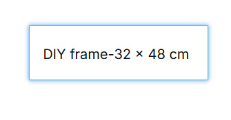 DIY Wooden Frame - 40x50cm