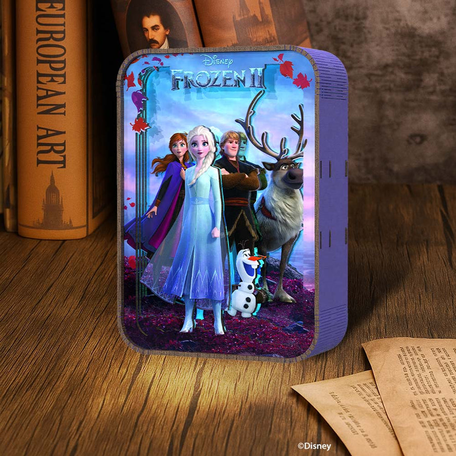 Frozen Journey - 3D DIY Wooden Puzzle Night Lamp