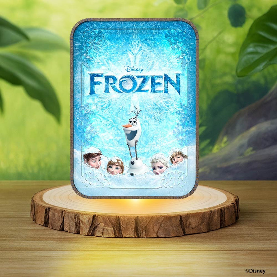 Frozen Magic Glow - โคมไฟจิ๊กซอว์ไม้ 3D DIY