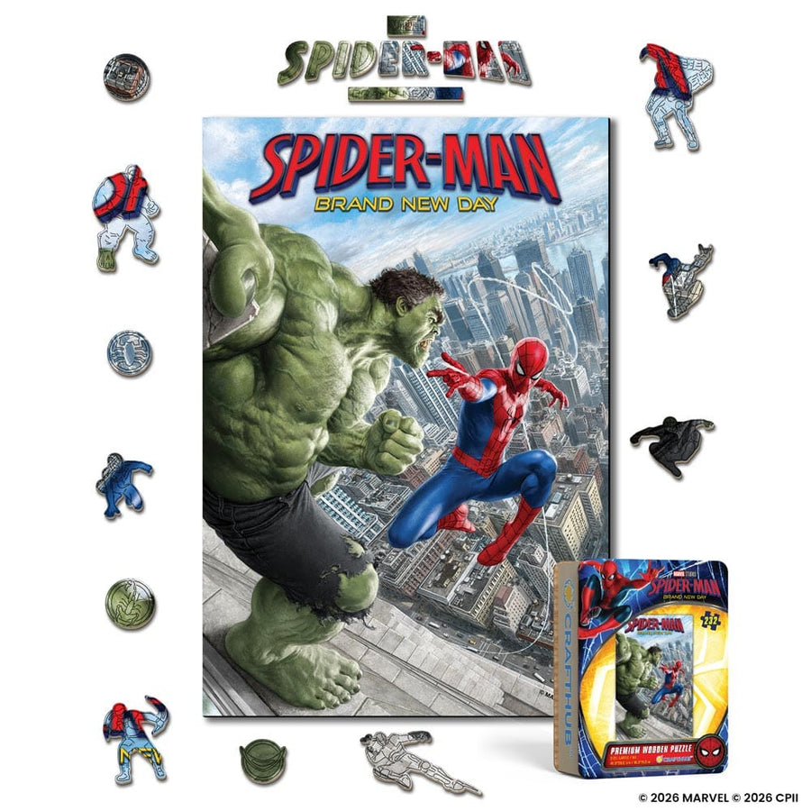 Spider-Man & The Hulk - Wooden Jigsaw Puzzle