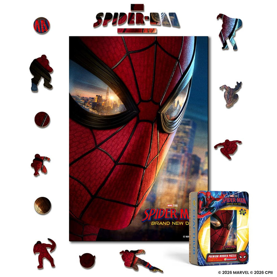 Spider-Man Mask - Wooden Jigsaw Puzzle