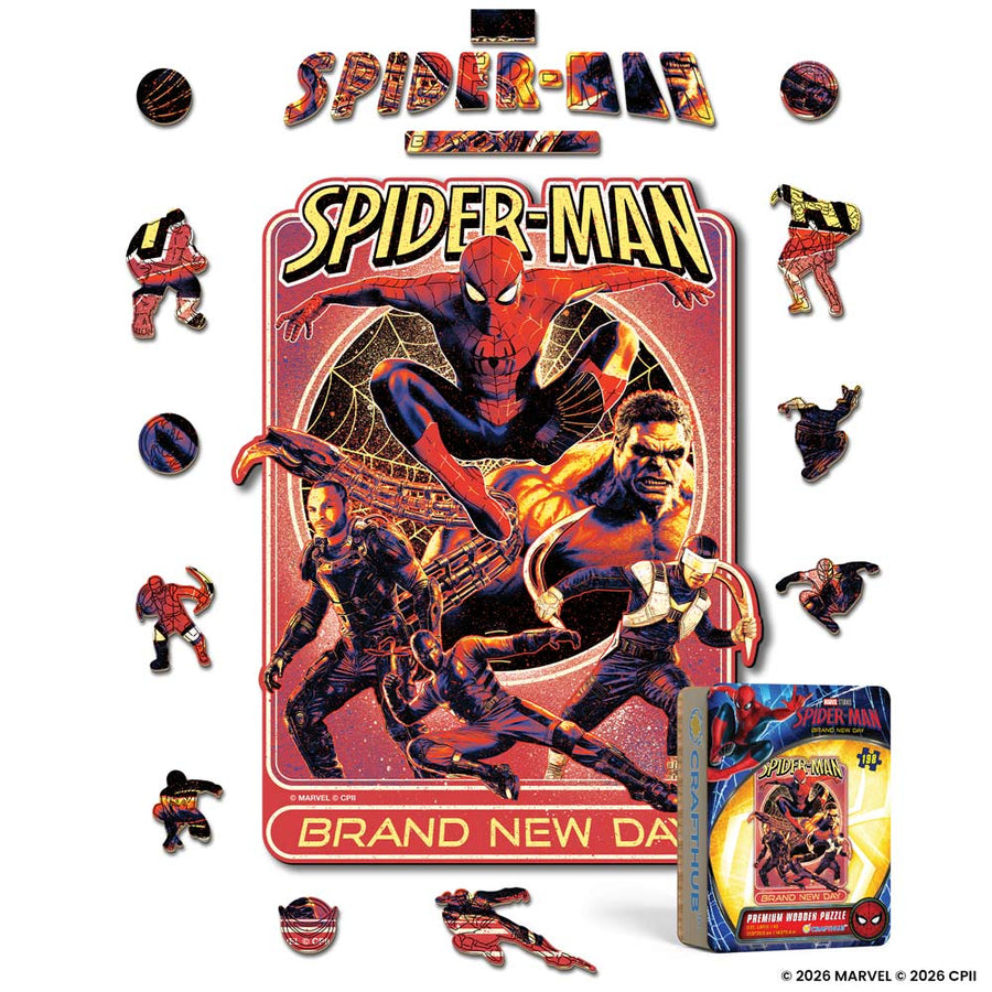 Spider-Man vs. His Greatest Foes - Wooden Jigsaw Puzzle