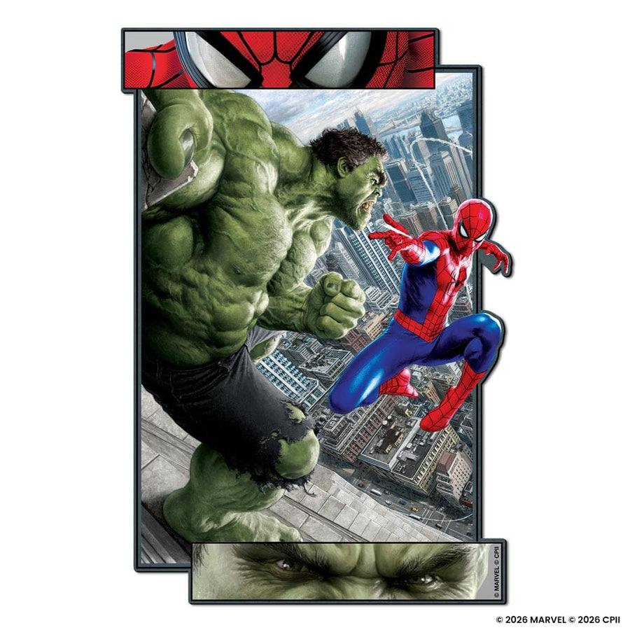 Spider-Man vs. The Hulk - Wooden Jigsaw Puzzle
