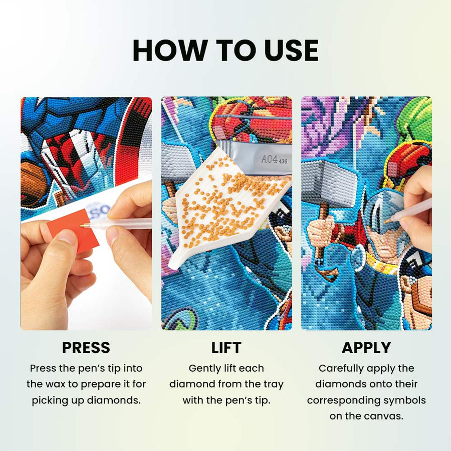 The Avengers vs Thanos - Diamond Painting Kit